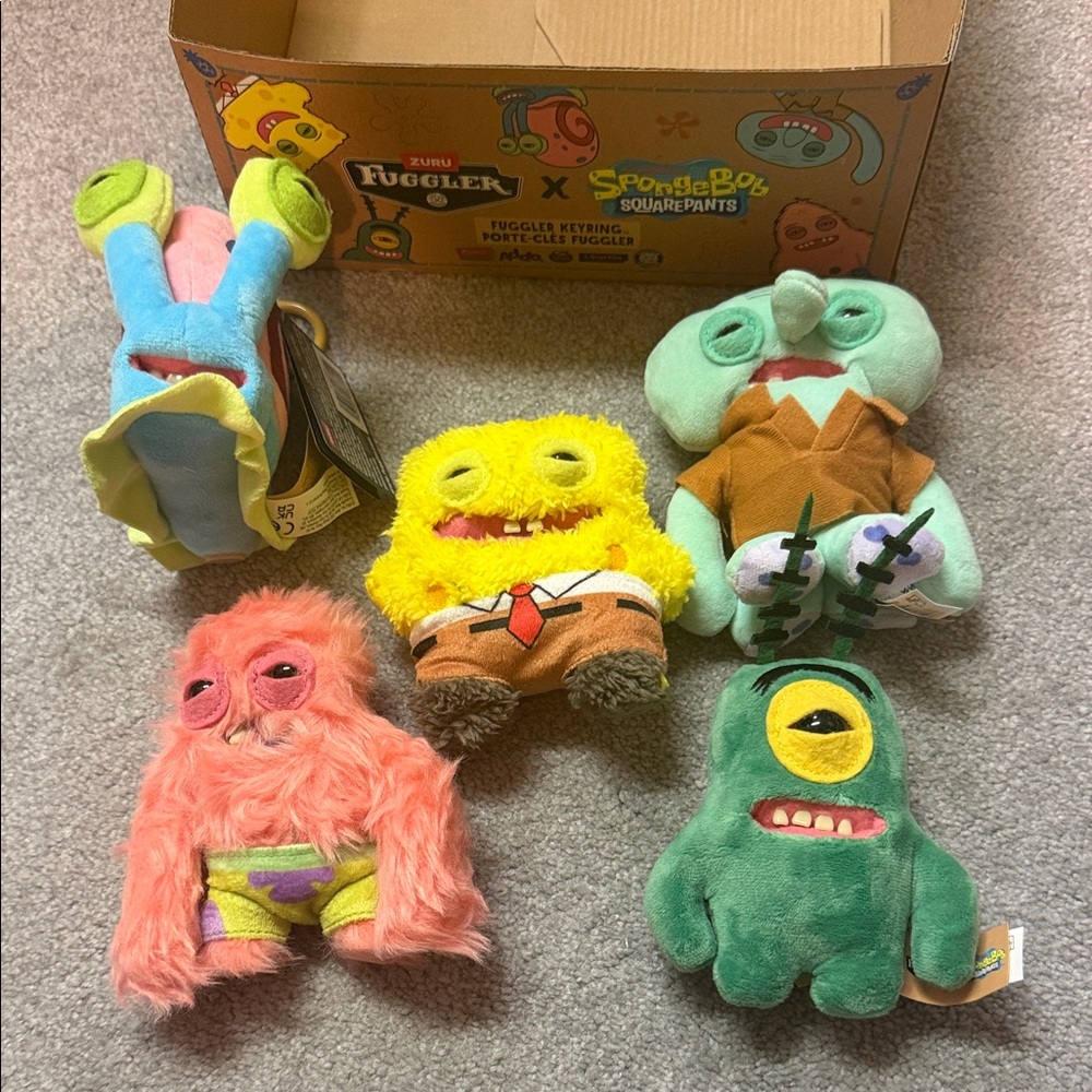 Fuggler x SpongeBob SquarePants Plush Toy Keyring Collection